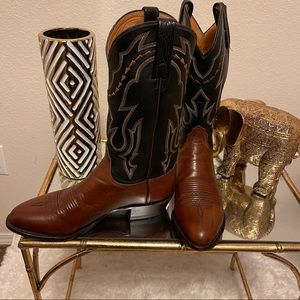 Lucchese 2000 T3088 R4 Leather Handmade Cowboy Boots